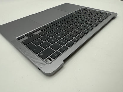 MacBook Air 13" 2020 A2337 Topcase QWERTZ Akku Tastatur Grau #T890