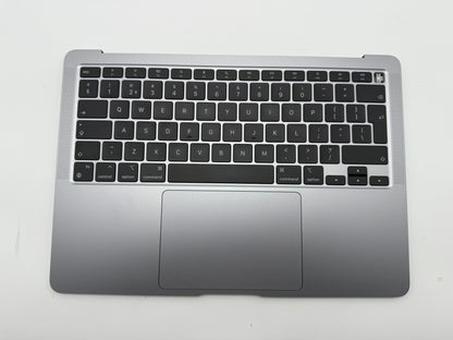 MacBook Air 13" 2020 A2337 Topcase QWERTY UK Trackpad Tastatur Grau #T891
