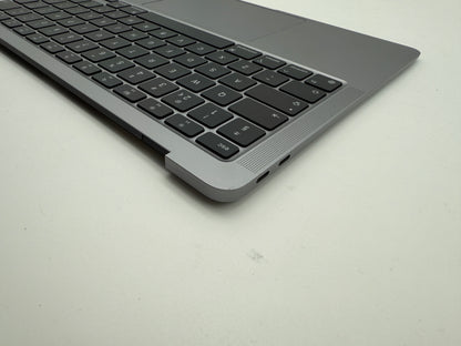 MacBook Air 13" 2020 A2337 Topcase QWERTY UK Trackpad Tastatur Grau #T891
