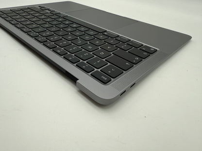 MacBook Air 13" 2020 A2337 Topcase QWERTZ Trackpad Tastatur Grau #T894