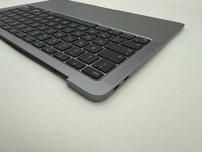 MacBook Air 13" 2020 A2337 Topcase QWERTZ Trackpad Tastatur Grau #T901