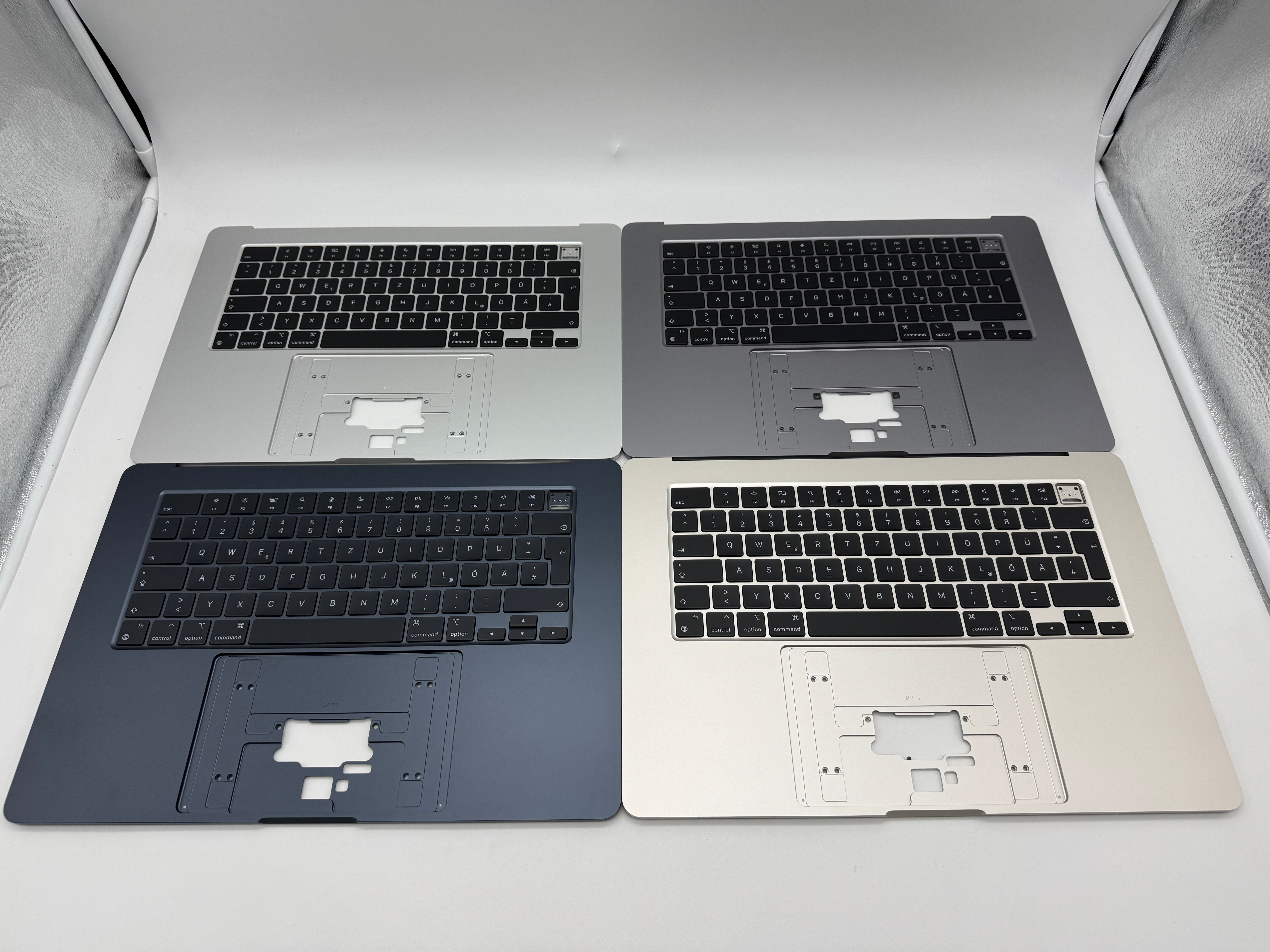 MacBook Air 15" 2023 A2941 Topcase Tastatur Midnight Starlight Spacegrau Silber