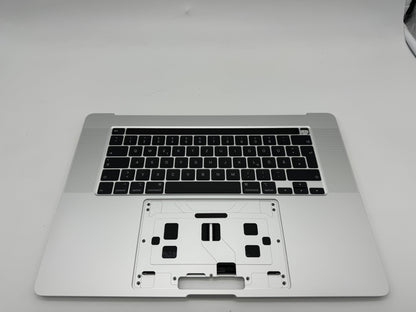 MacBook Pro 16" 2019 A2141 Silber Akku Topcase Tastatur QWERTZ #T466