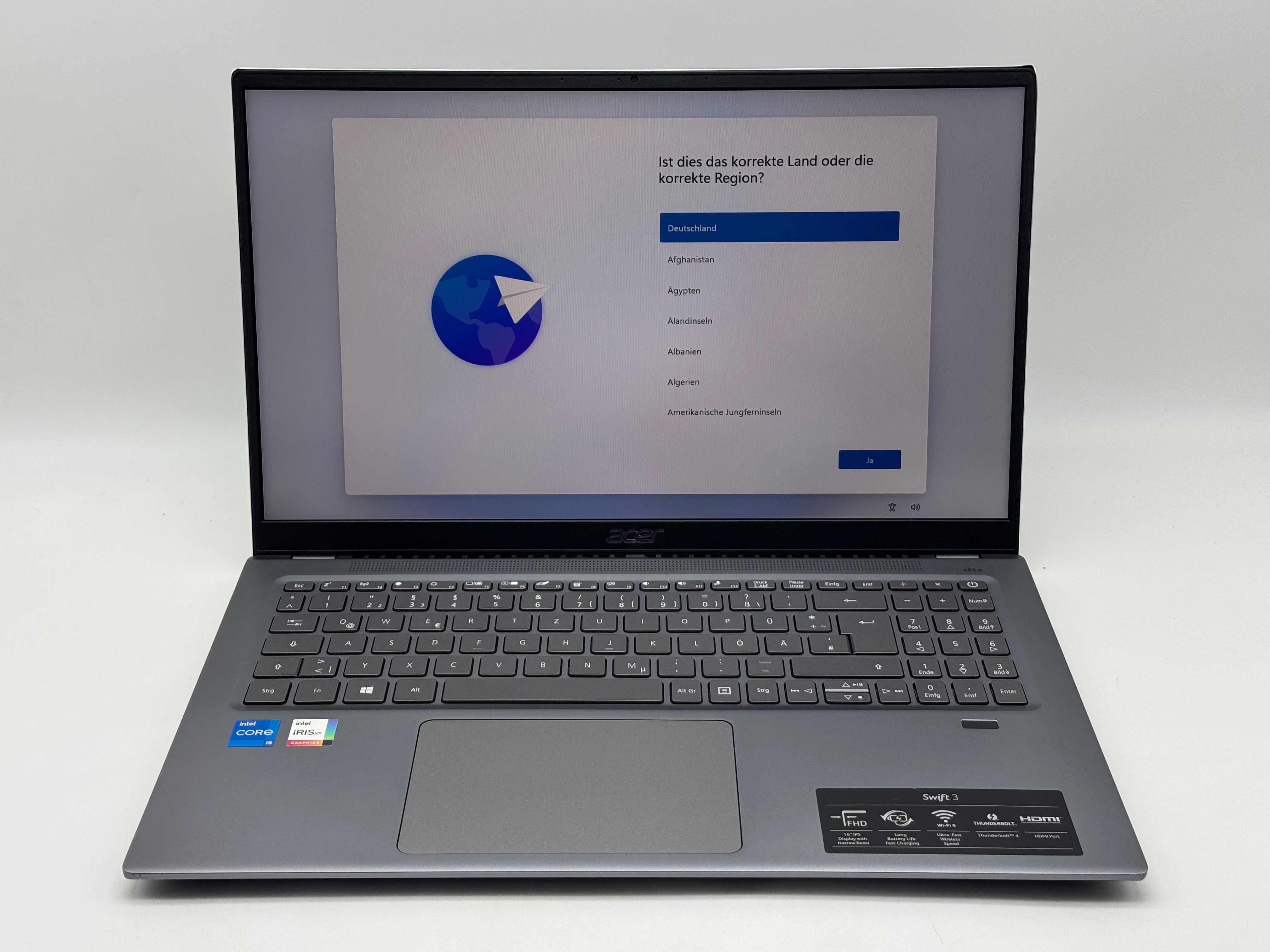 Acer Swift 3 16" SF316-51-51SN 3,1 GHz i5-11300H 16GB RAM 512GB #PSW168