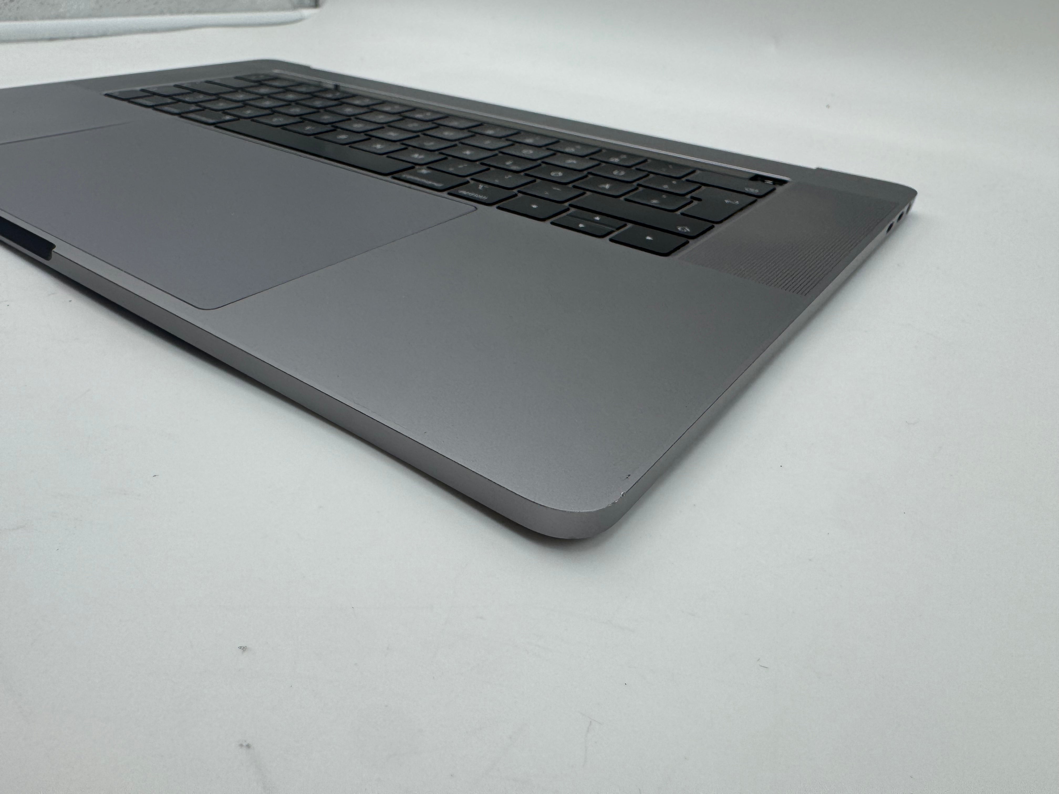 Macbook Pro 15" 2018 2019 A1990 QWERTZ Topcase Trackpad Tastatur Grau #T975