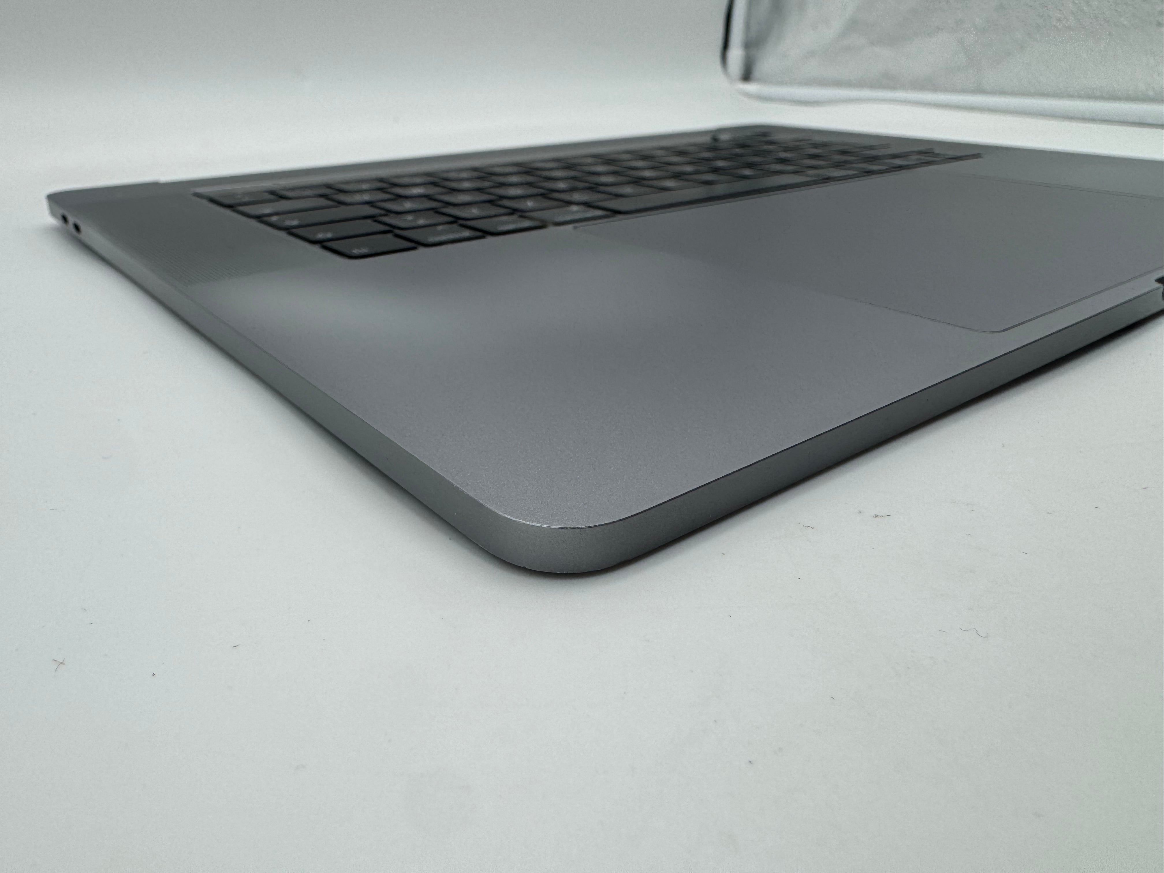 Macbook Pro 15" 2018 2019 A1990 QWERTZ Topcase Trackpad Tastatur Grau #T981