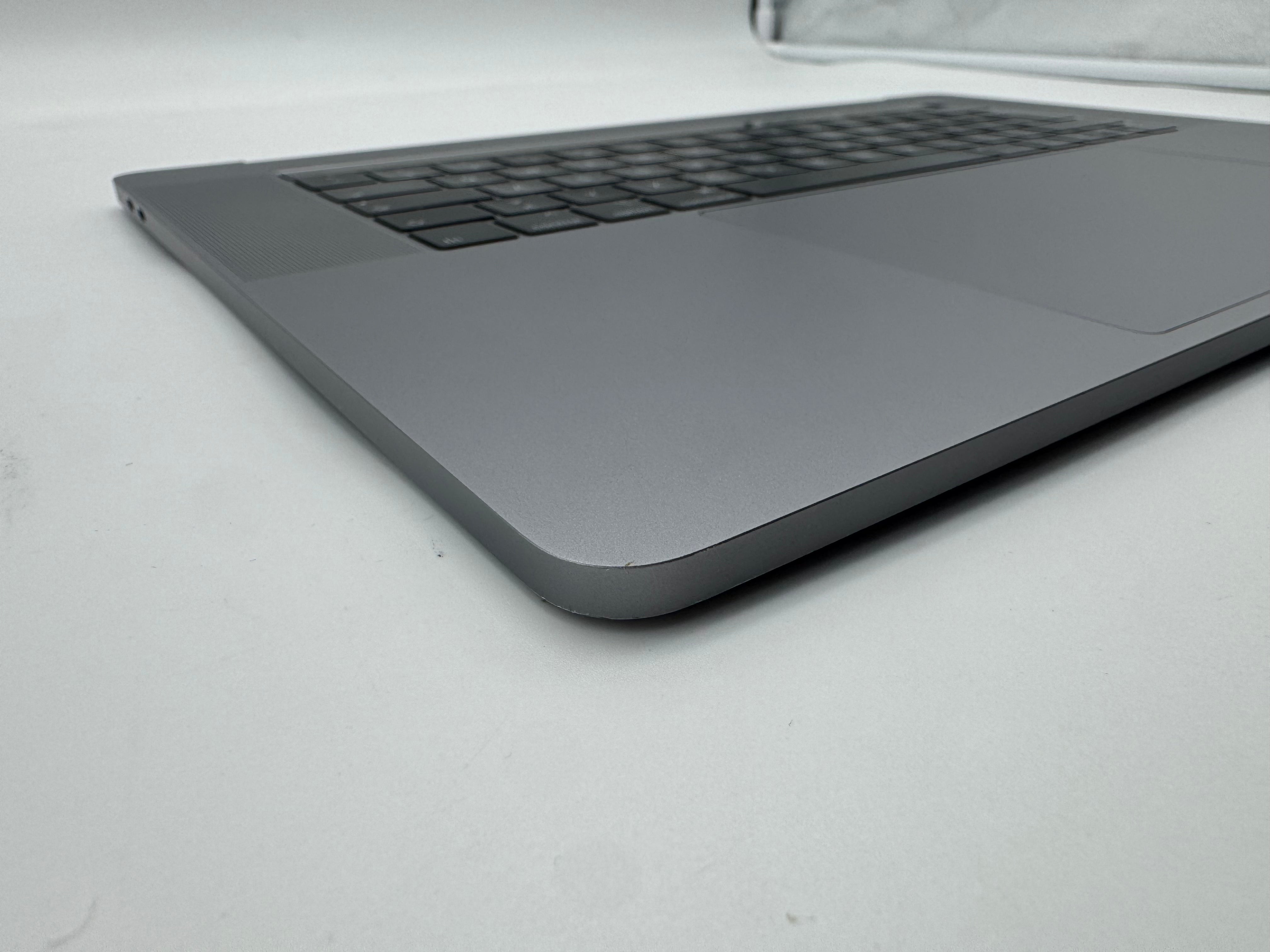 Macbook Pro 15" 2018 2019 A1990 QWERTZ Topcase Trackpad Tastatur Grau #T982