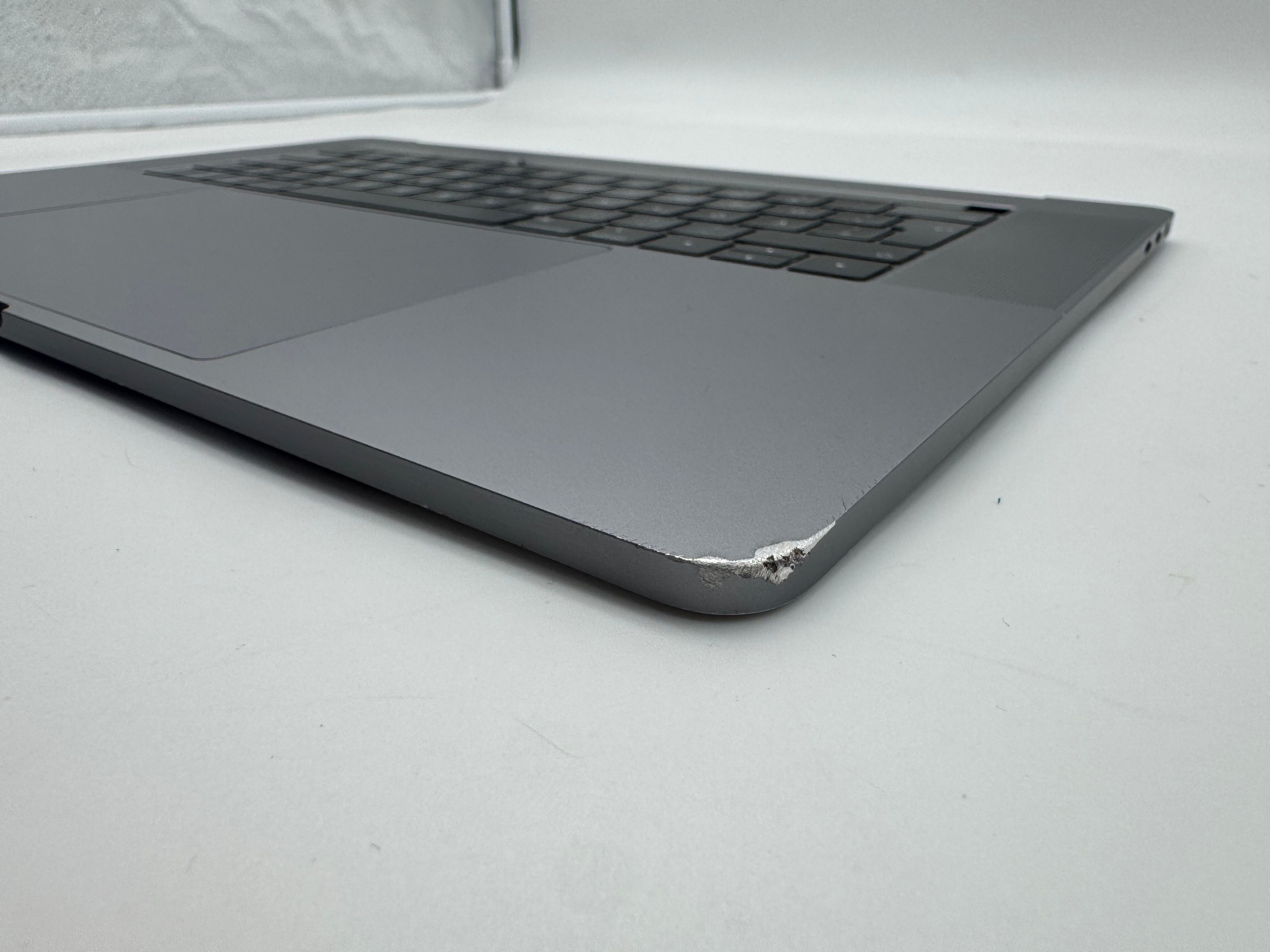 Macbook Pro 15" 2018 2019 A1990 QWERTZ Topcase Trackpad Tastatur Grau #T982