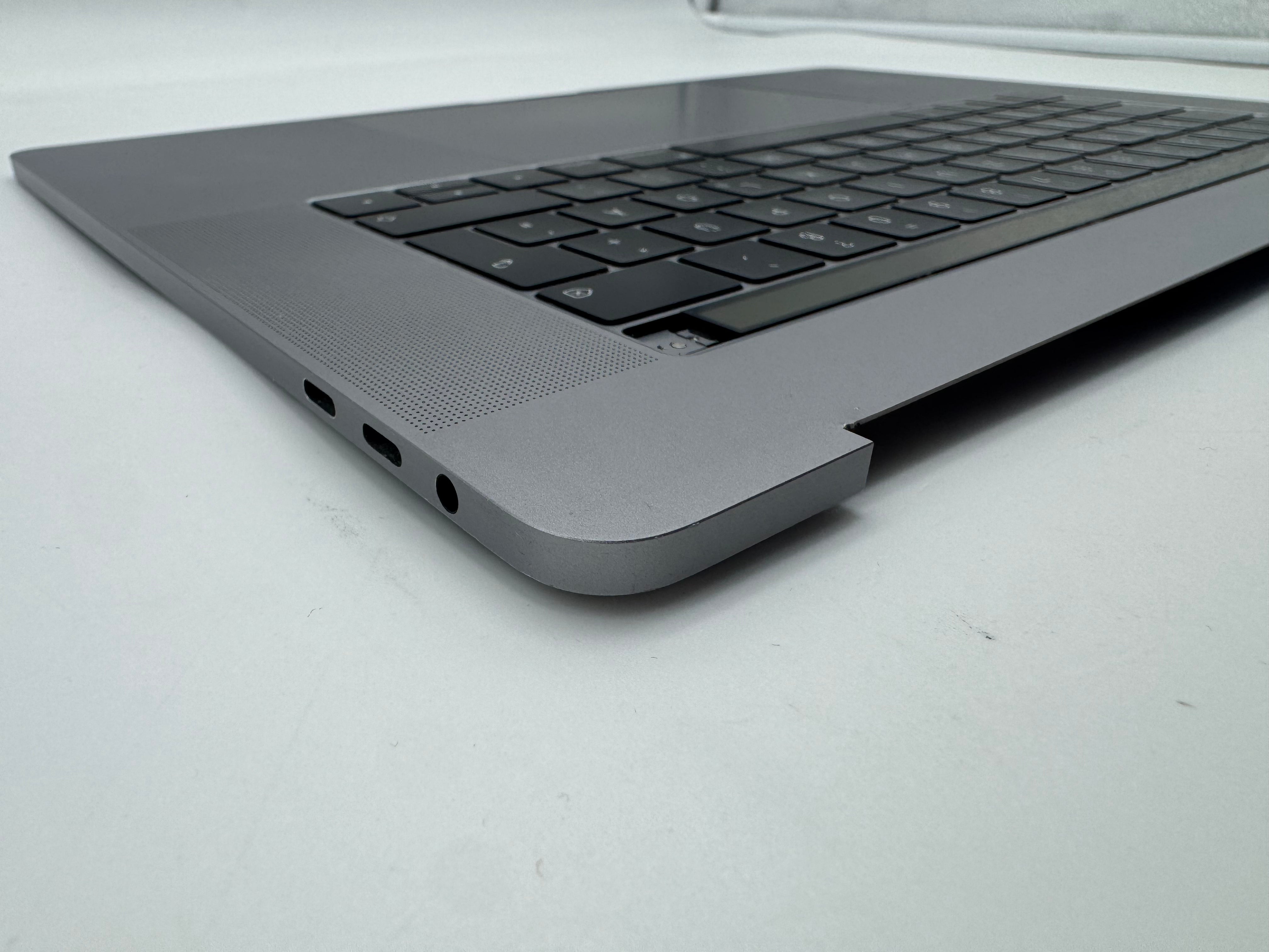 Macbook Pro 15" 2018 2019 A1990 QWERTZ Topcase Trackpad Tastatur Grau #T983