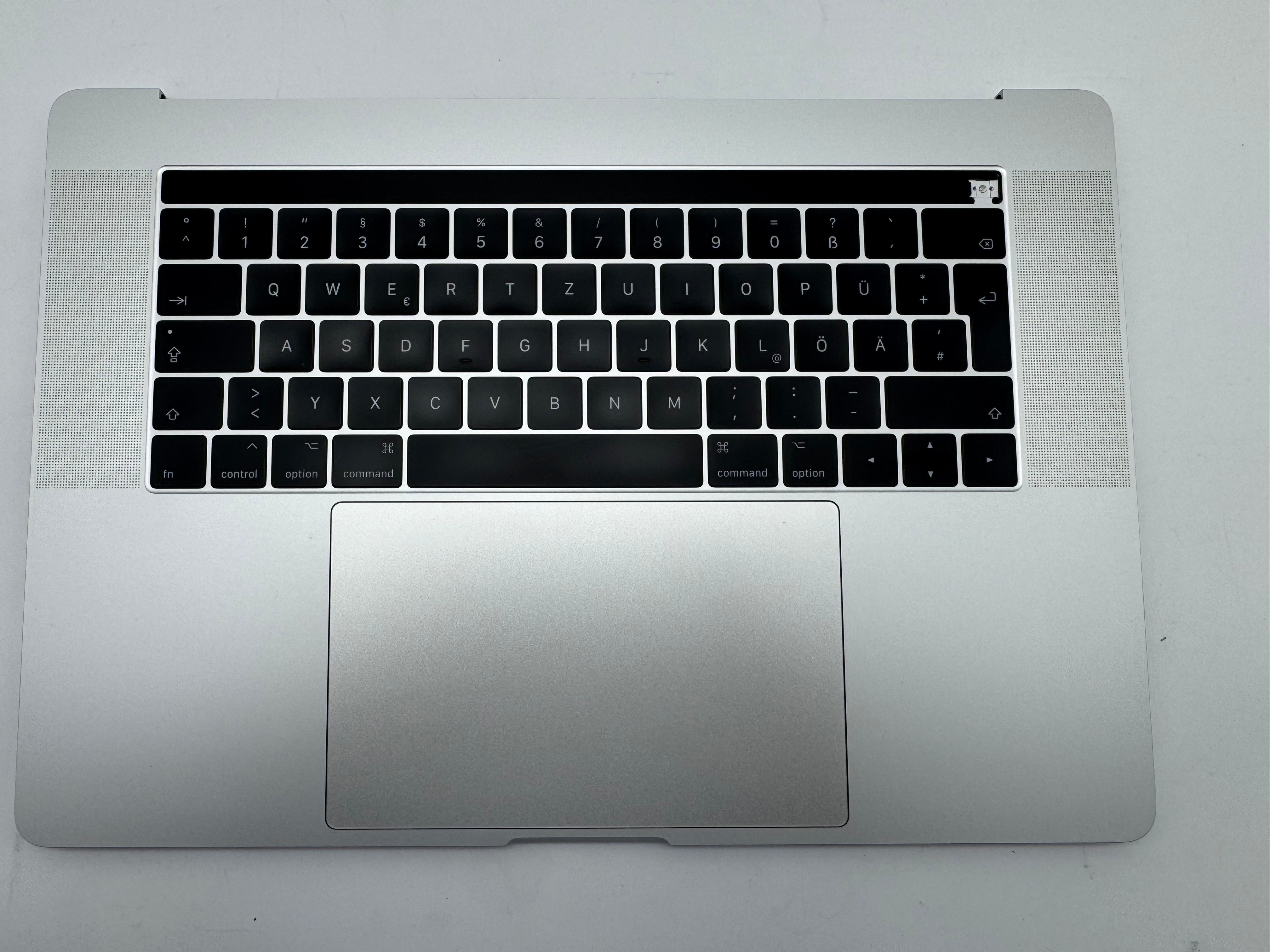 Macbook Pro 15" 2016 2017 A1707 Topcase Trackpad Tastatur Silber #T988