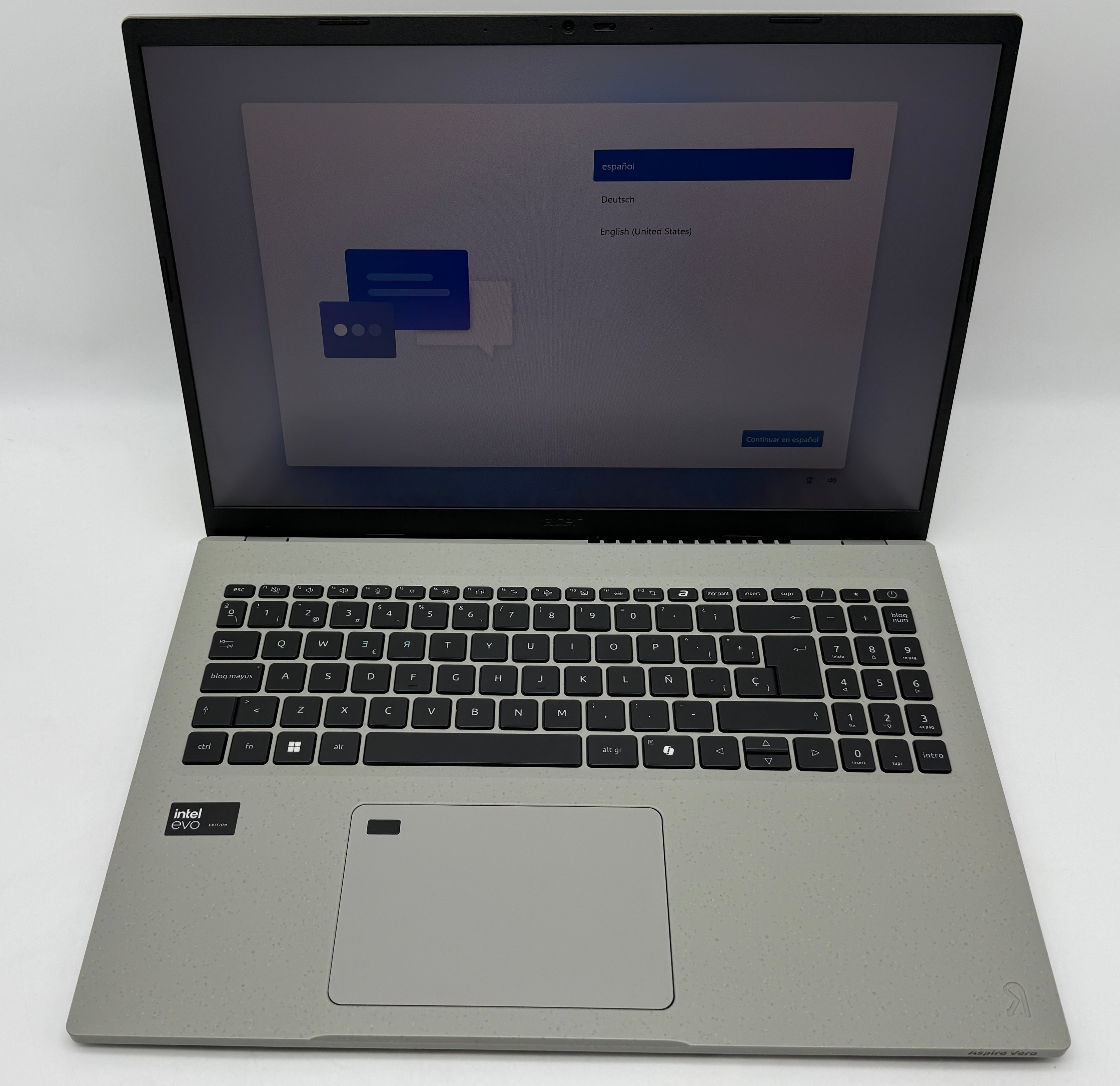 Acer Aspire AV16-51P  16" Ultra 5 125U 1,3 GHZ 16GB 512GB QWERTY Spanisch MwSt.