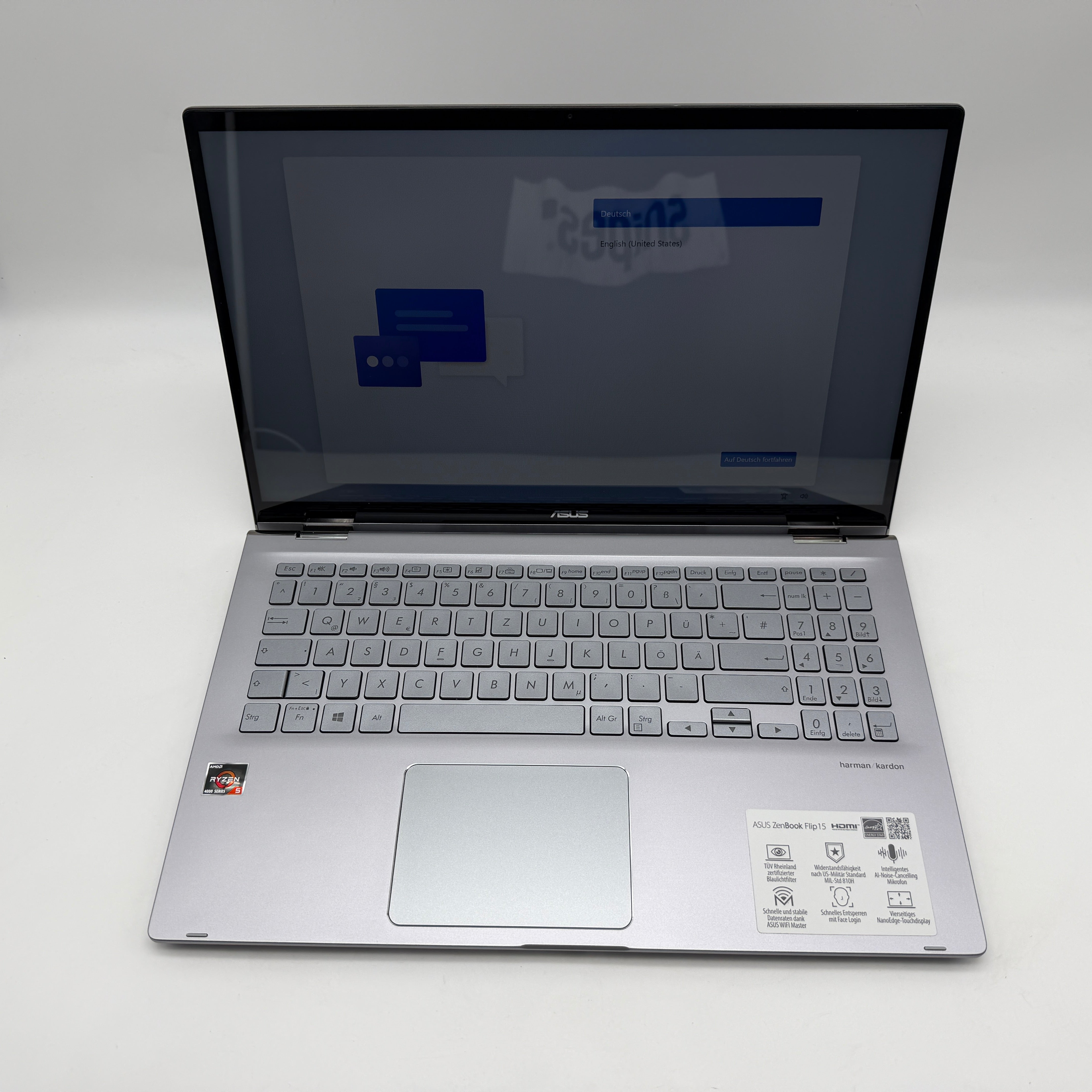 Asus ZenBook UX562IA 14" Touch Ryzen 5 2,30Ghz 8GB 512GB SSD MwSt. #PSW155