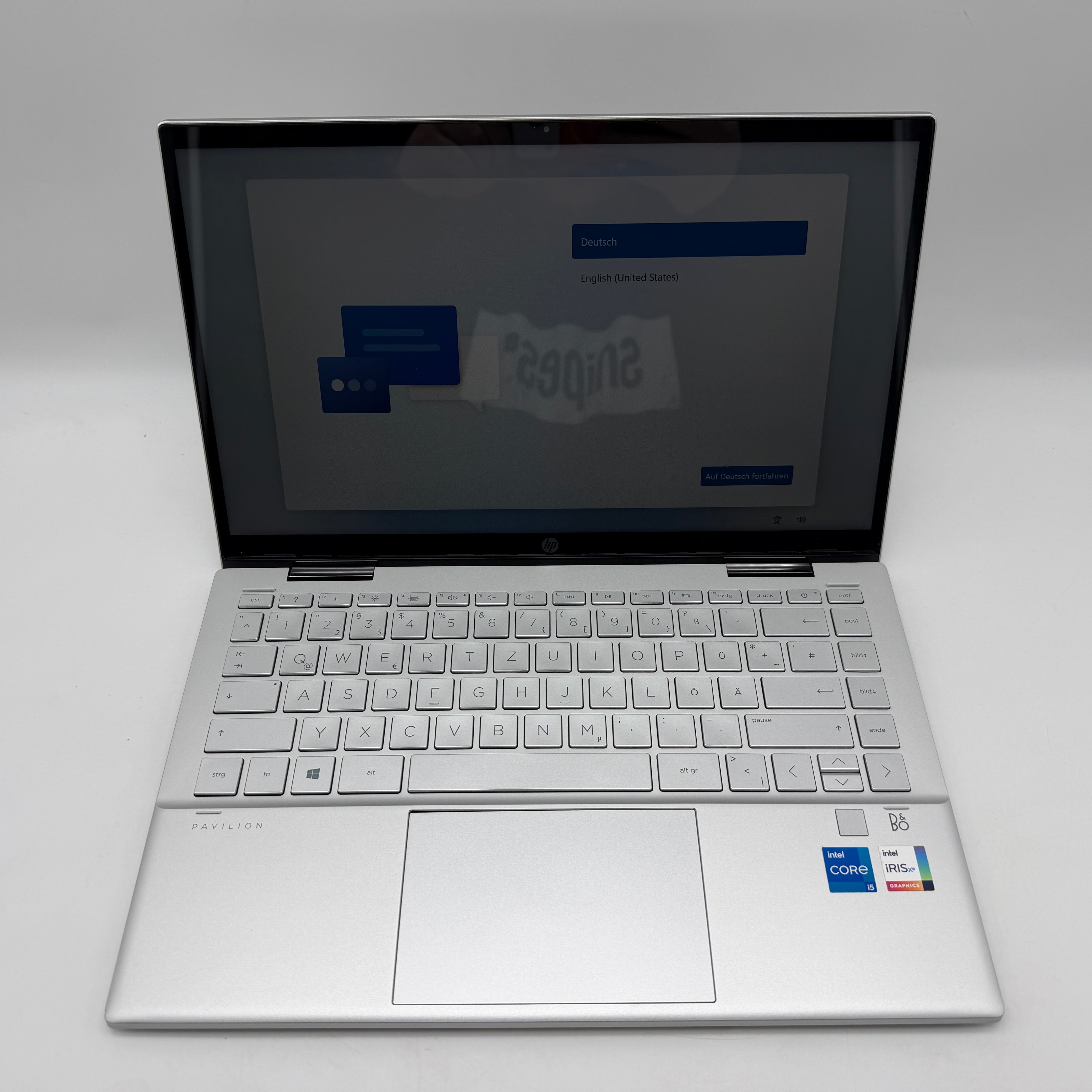 HP Pavilion x360 14-dy0055ng i5-1135G7 8GB 256GB SSD 100% Akku Silber Touch MwSt. #PSW160