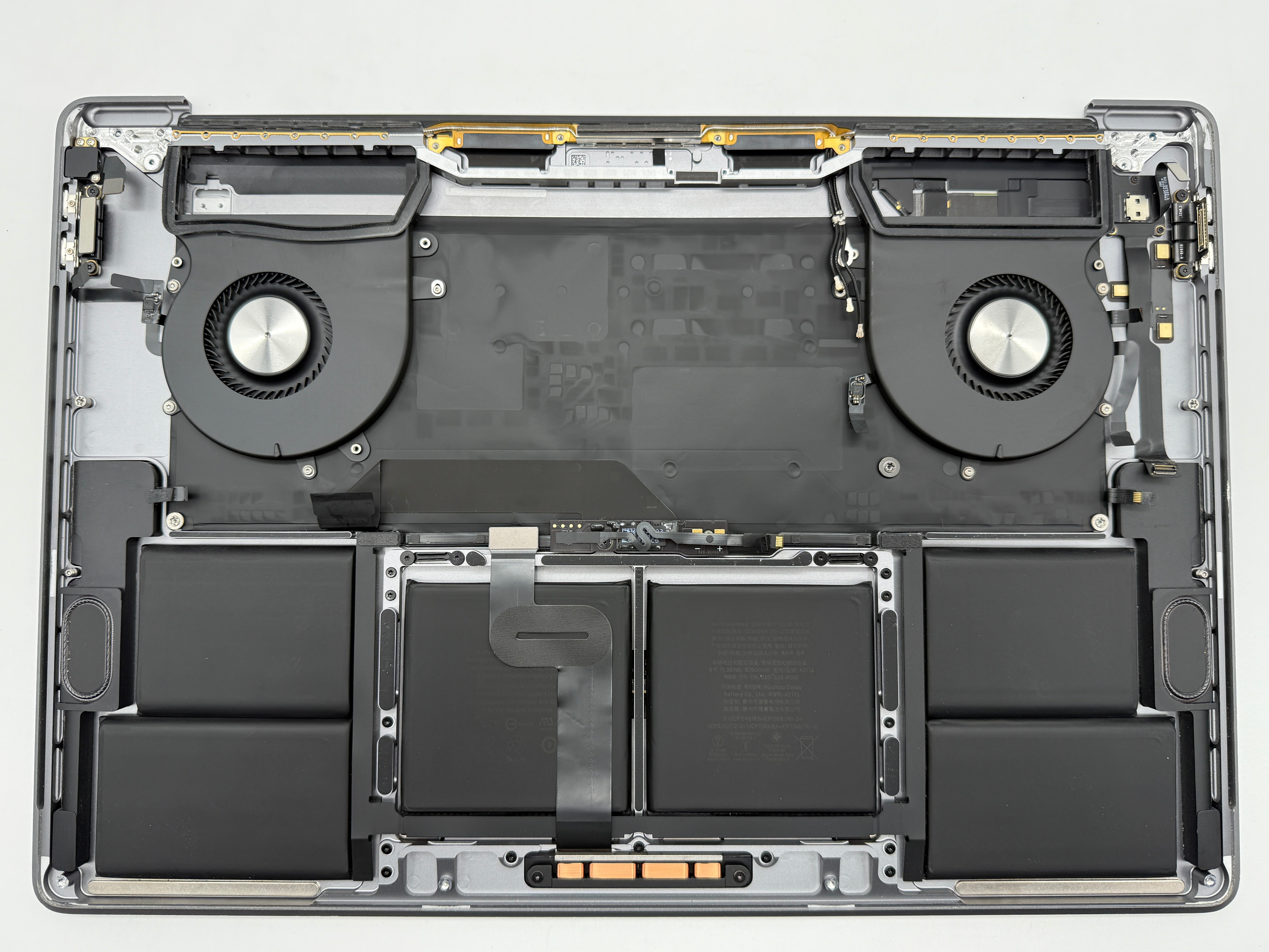 MacBook Pro 16" 2019 A2141 Grau Topcase Tastatur Trackpad Akku #T713