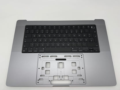 Macbook Pro 16" 2021 A2485 Topcase QWERTZ Tastatur Silber Spacegrau