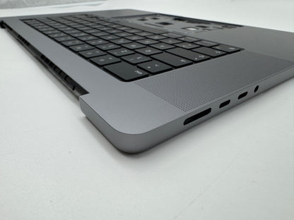Macbook Pro 16" 2021 A2485 Topcase QWERTZ Tastatur Silber Spacegrau