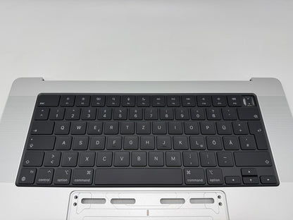 Macbook Pro 16" 2021 A2485 Topcase QWERTZ Tastatur Silber Spacegrau