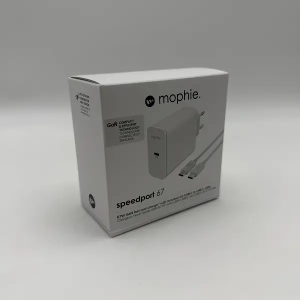 ZAGG Speedport 67 Wall Charger iPad/iPhone/iPod Ladegerät inkl Kabel weiß GaN