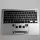 Macbook Pro 13" A2338 2020 2022 Topcase Tastatur Akku  QWERTZ Silber Grade A