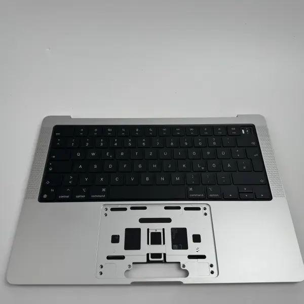 Macbook Pro 14" A2442 2021 Topcase Tastatur Akku QWERTZ Silber