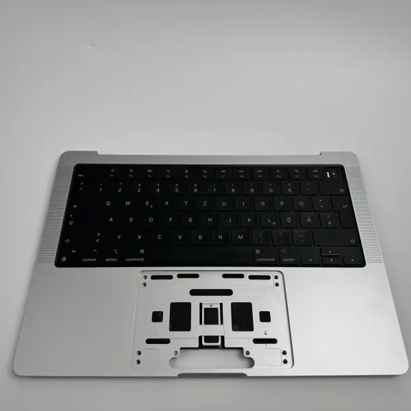 Macbook Pro 14" A2442 2021 Topcase Tastatur Akku QWERTZ Silber B