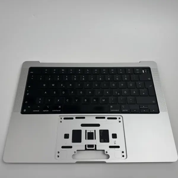 Macbook Pro 14" A2442 2021 Topcase Tastatur Akku QWERTZ Silber C