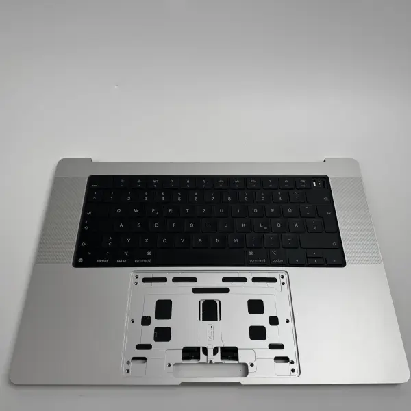 Macbook Pro 16" A2485 2021 Topcase Tastatur Akku QWERTZ Silber