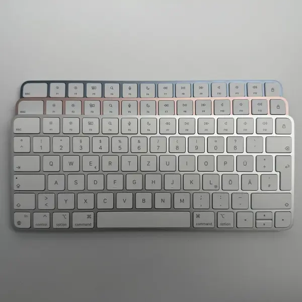 Apple Magic Keyboard A2450 QWERTZ Deutsch Silber Blau Rot Grün Gelb Orange