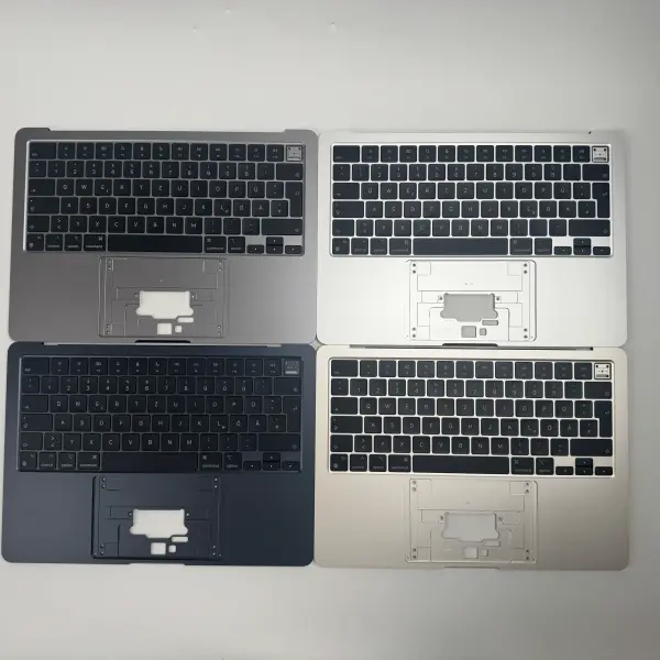 MacBook Air 13" 2022 A2681 Topcase Tastatur QWERTZ Midnight Starlight Space Silber