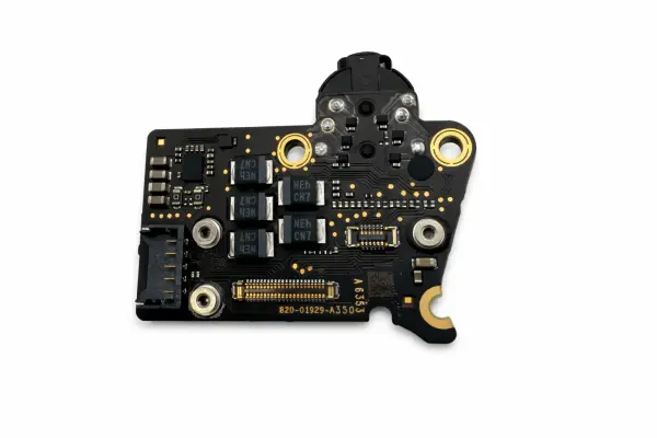 Macbook Air 13" A2337 2020 Audio Audioboard Buchse 820-01929 Schwarz Weiß Schwarz