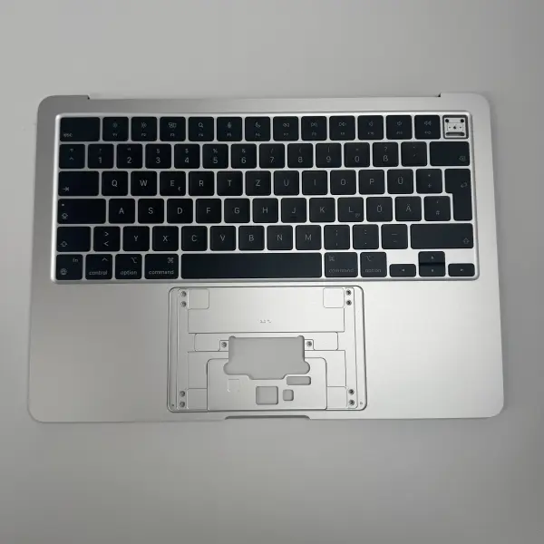 MacBook Air 13" 2024 A3113 Topcase Tastatur QWERTZ Midnight Starlight Spacegrau Silber  Silber