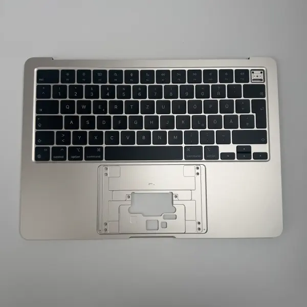 MacBook Air 13" 2024 A3113 Topcase Tastatur QWERTZ Midnight Starlight Spacegrau Silber  Starlight