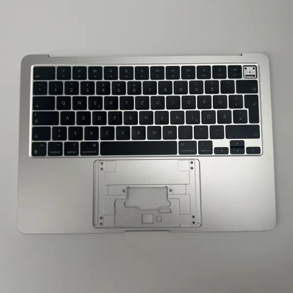MacBook Air 13" 2022 A2681 Topcase Tastatur QWERTZ Midnight Starlight Space Silber  Silber
