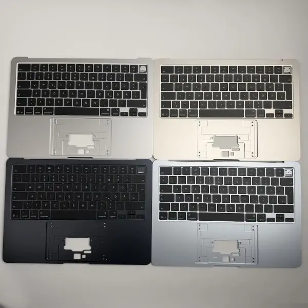 MacBook Air 13" 2025 A3240 Topcase Tastatur Midnight Starlight Himmelblau Silber