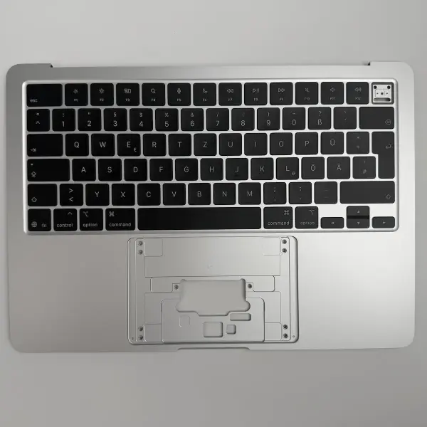 MacBook Air 13" 2025 A3240 Topcase Tastatur Midnight Starlight Himmelblau Silber Silber