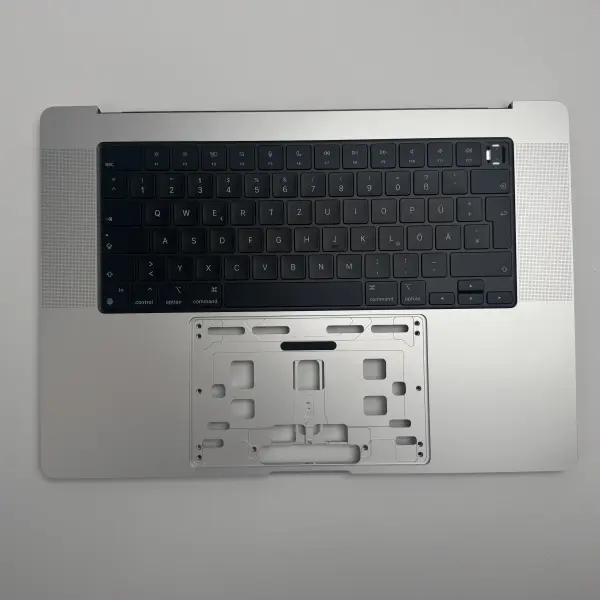 Macbook Pro 16" 2021 A2485 Topcase Tastatur QWERTZ Tastatur Silber Spacegrau Silber