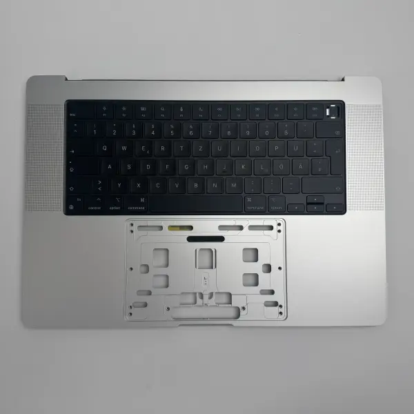 Macbook Pro 16" 2023 A2780 Topcase Tastatur QWERTZ Tastatur Silber Spacegrau  Silber