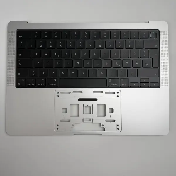 Macbook Pro 14" 2023 A2779 Topcase QWERTZ Tastatur Silber Spacegrau