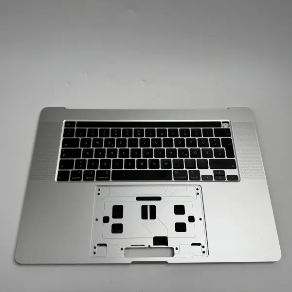 MacBook Pro 16" 2019 A2141 Topcase Tastatur Akku QWERTZ Silber C