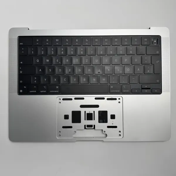 Macbook Pro 14" A2779 2023 Topcase QWERTZ Tastatur Akku Silber A