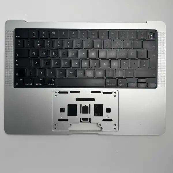 Macbook Pro 14" A2779 2023 Topcase QWERTZ Tastatur Akku Silber C