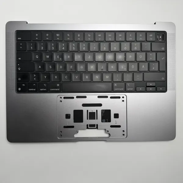 Macbook Pro 14" A2918 2023 Topcase QWERTZ Tastatur Akku Spacegrau C