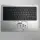 Macbook Pro 14" A2992 2023 Topcase QWERTZ Tastatur Silber