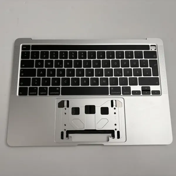 Apple MacBook Pro 13" A2251 2020 Topcase Tastatur QWERTZ Silber Akku B