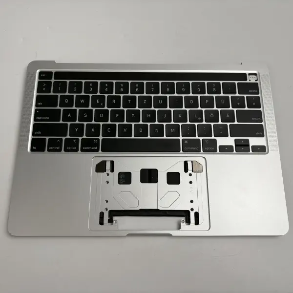 Apple MacBook Pro 13" A2251 2020 Topcase Tastatur QWERTZ Umbau Silber Akku C
