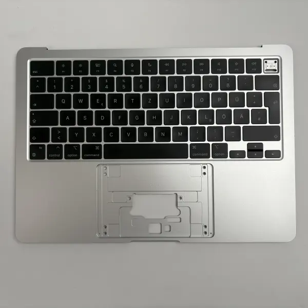 MacBook Air 13" 2024 A3113 Topcase Tastatur QWERTZ Silber B-Grade