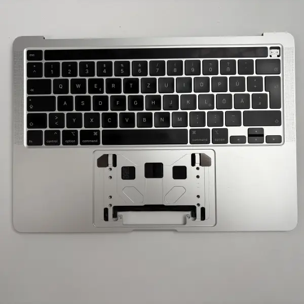 Apple MacBook Pro 13" A2251 2020 Topcase Tastatur QWERTZ Silber Akku C
