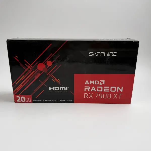 Sapphire AMD Radeon RX 7900 20 GB XT Graphics Card (Black)