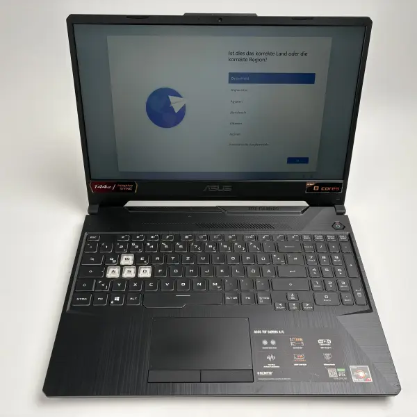 ASUS TUF Gaming 15,6" A15 FA506IC-HN072W Ryzen 7 4800H 2,9GHz 16GB 512GB Schwarz