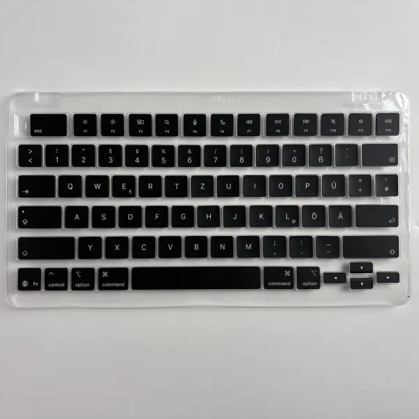 Apple MacBook QWERTY US auf QWERTZ DE Tastatur Umbauset Schwarz Mitternacht – MacBook Air/Pro ab 2020 Schwarz